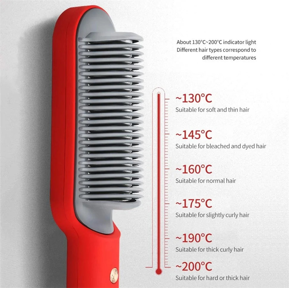 Styling brush Hair Straightener